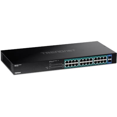 TRENDnet TPE-TG262 26 Port Gigabit PoE+ Switch  Unmanaged Gigabit PoE Switch with 52Gbps Switching Capacity  Black