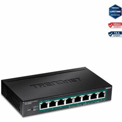 TRENDnet TPE-TG82ES 8-Port Gigabit EdgeSmart PoE+ Switch