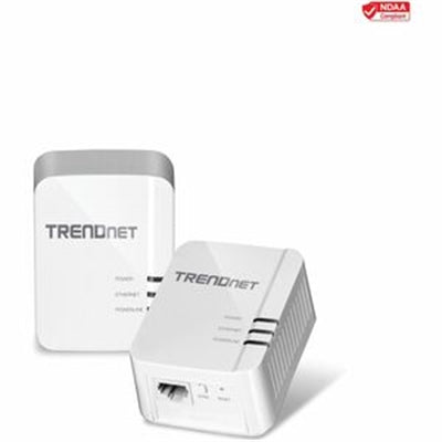 TRENDnet Powerline 1300 AV2 Adapter Kit, Includes 2x TPL-422E Powerline Ethernet Adapters, IEEE 1905.1 & IEEE 1901
