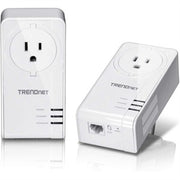 TRENDnet TPL-423E2K Powerline 1300 AV2 Adapter Kit with Built-in Outlet