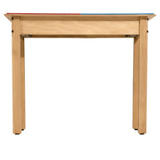 Rectangle Time-2-Play Table with a trough, along with 22" legs and a LEGO® Compatible Grid of RED/BLUE Color