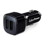 CyberPower TR22U3A USB Charger with 2 Type a Ports - 2 USB Port(s) - 3.1 Amps (Shared), 12VDC Auto Power Port, 10.5 VDC - TR22U3A