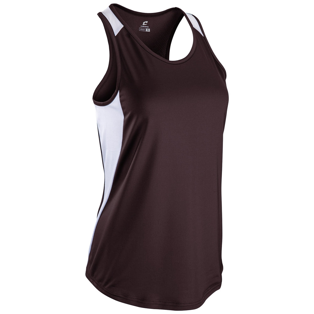 Speed Singlet - Maroon White - Womens - Large