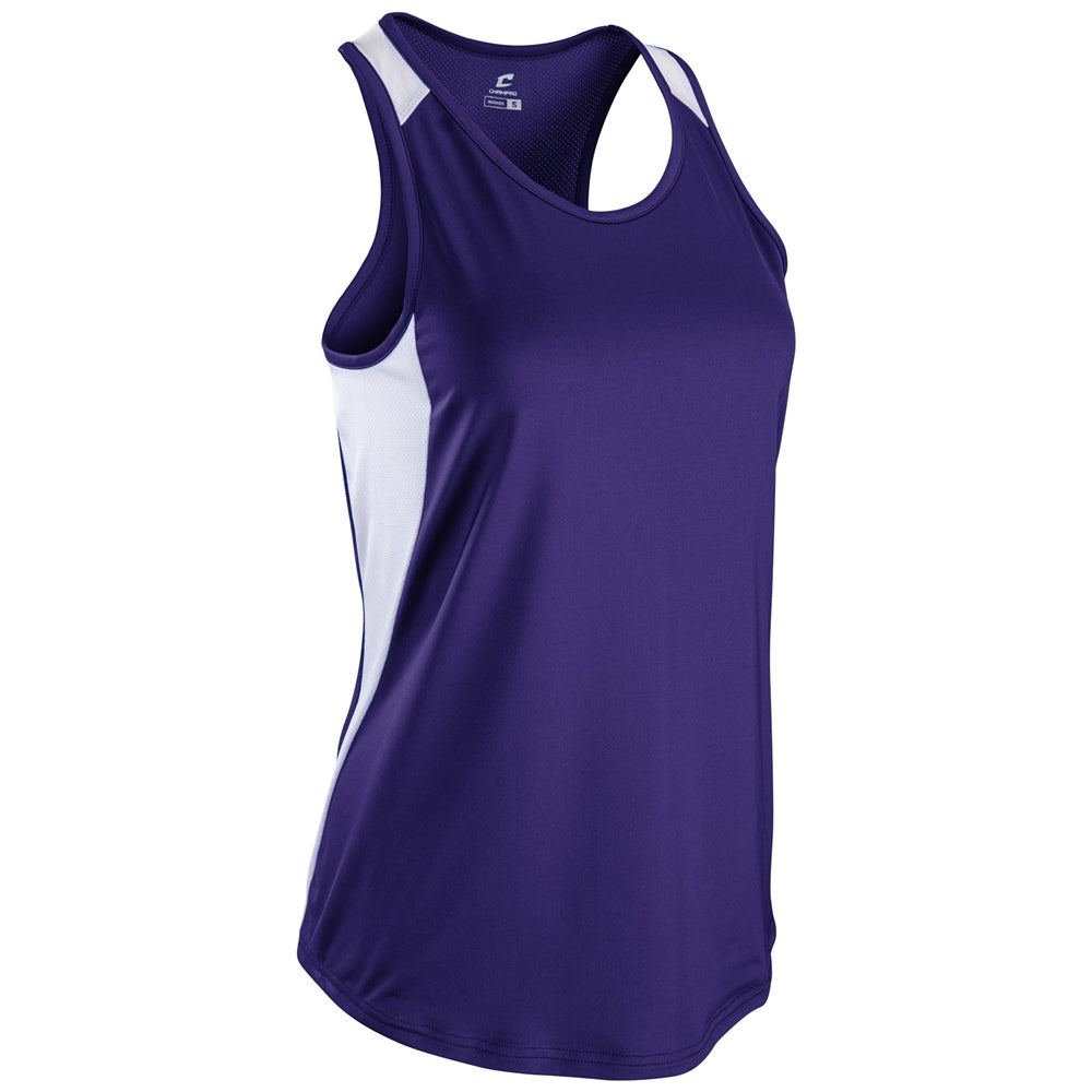 Speed Singlet - Purple White - Womens - Large