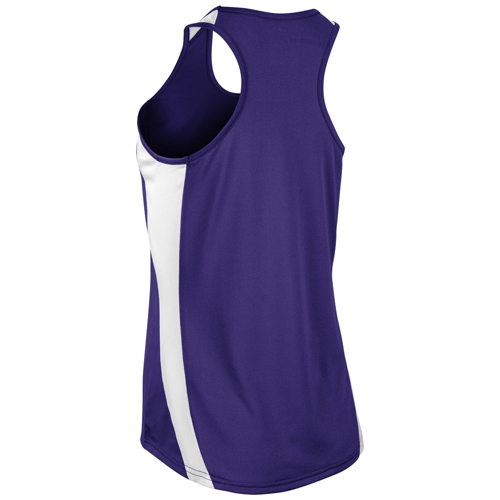 Speed Singlet - Purple White - Womens - Extra-Large