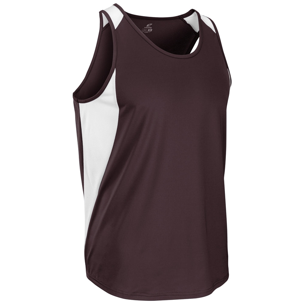 Speed Singlet - Maroon White - Adult - XXLarge
