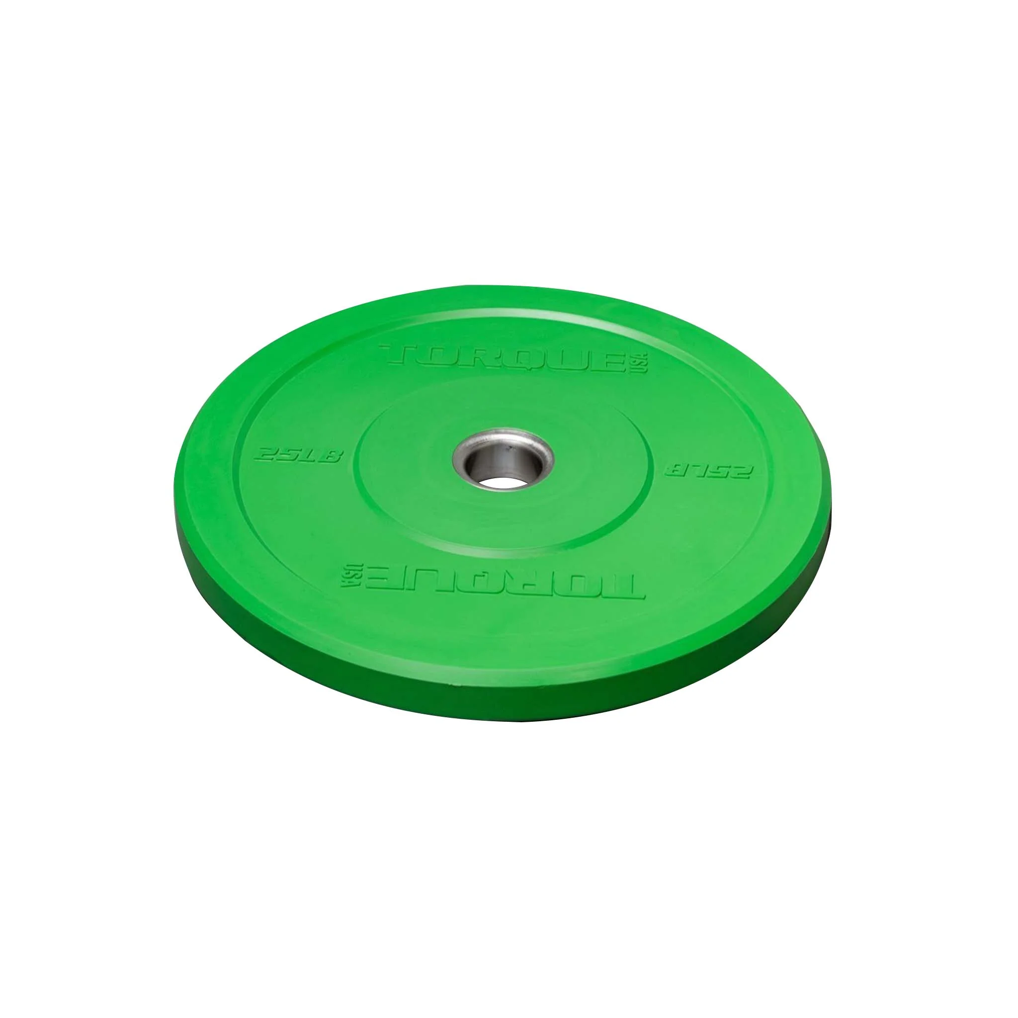 BUMPER PLATE, TORQUE COLORED RUBBER - 25 LB (GREEN)