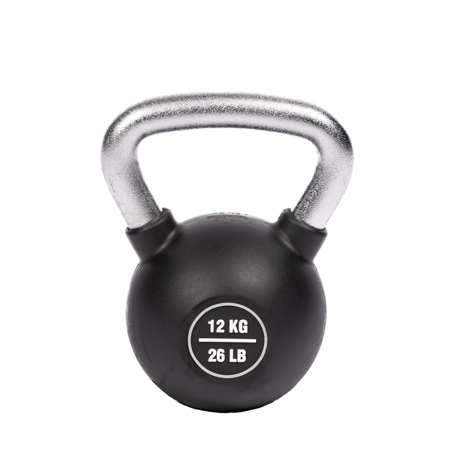 KETTLEBELL, RUBBER COATED - 12 KG/26.4 LB