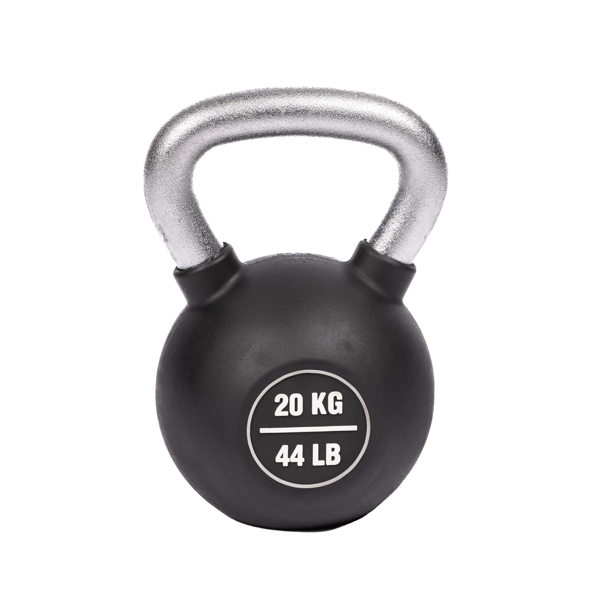 KETTLEBELL, RUBBER COATED - 20 KG/44.1 LB