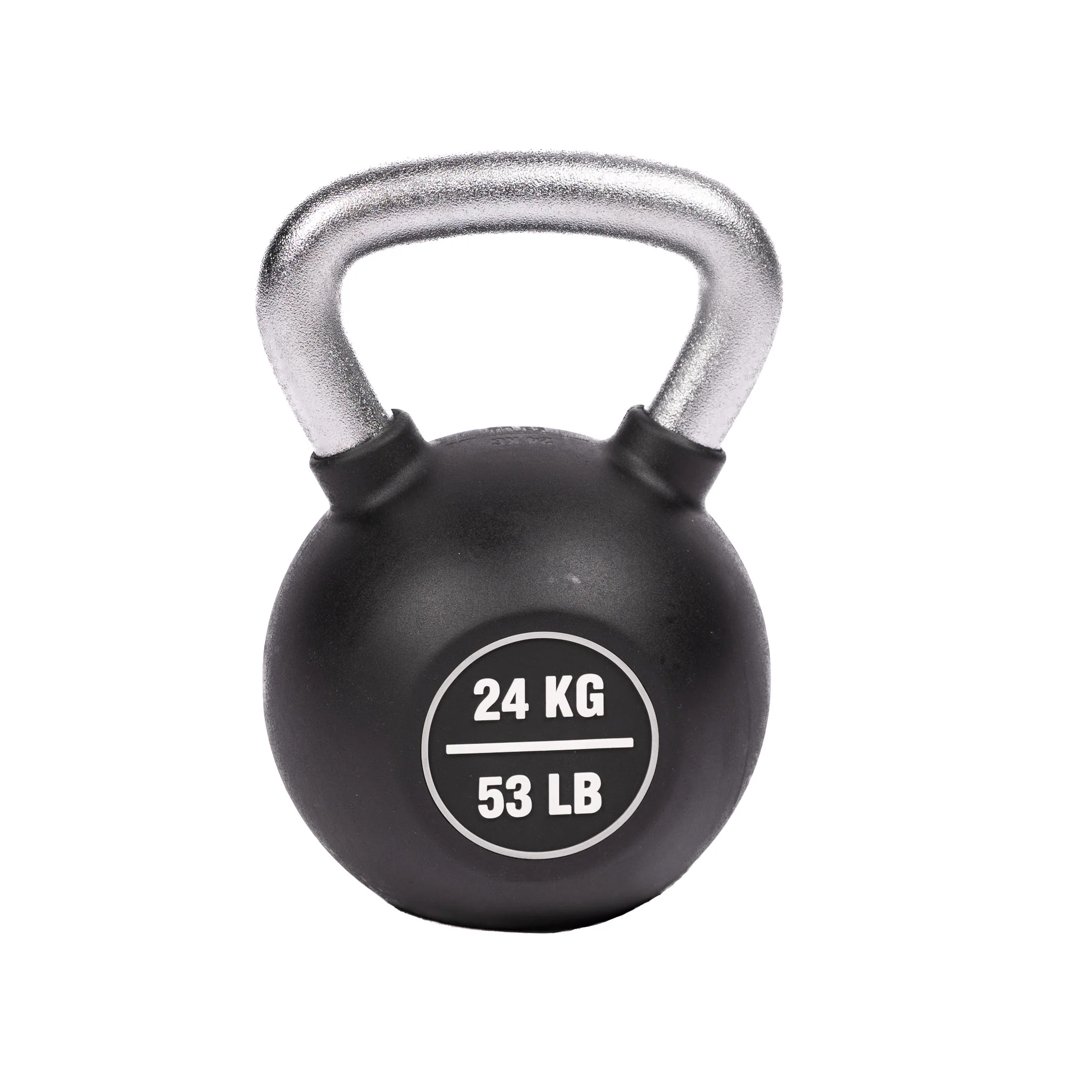 KETTLEBELL, RUBBER COATED - 24 KG/52.9 LB