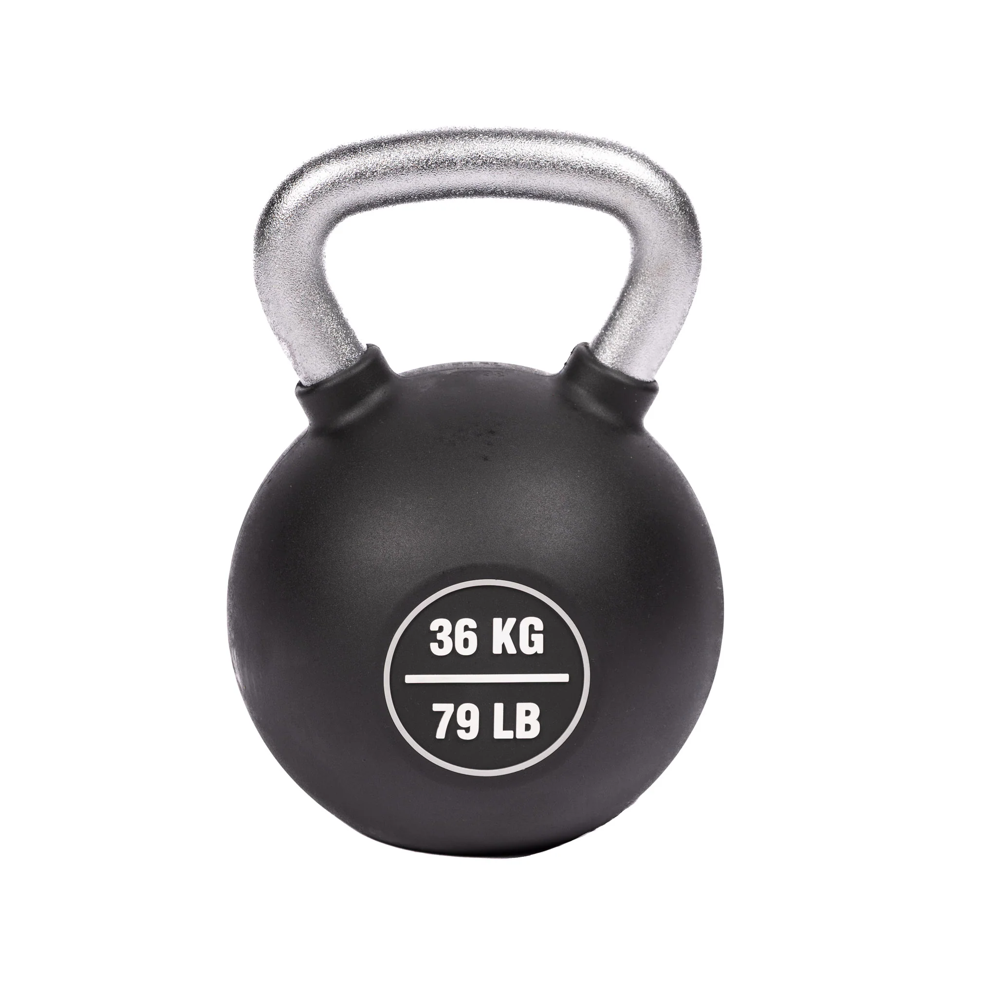 KETTLEBELL, RUBBER COATED - 36 KG/79.4 LB