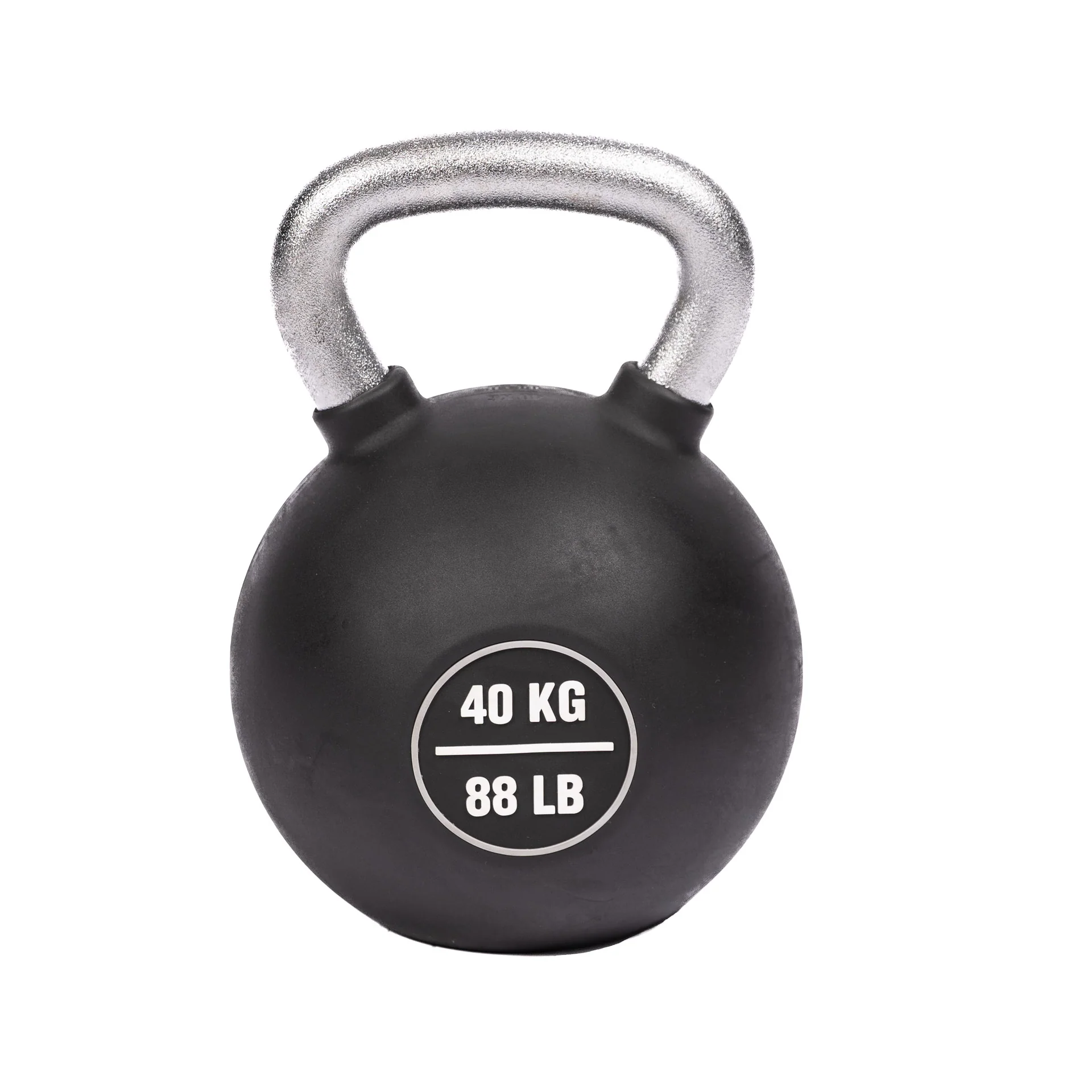 KETTLEBELL, RUBBER COATED - 40 KG/88 LB
