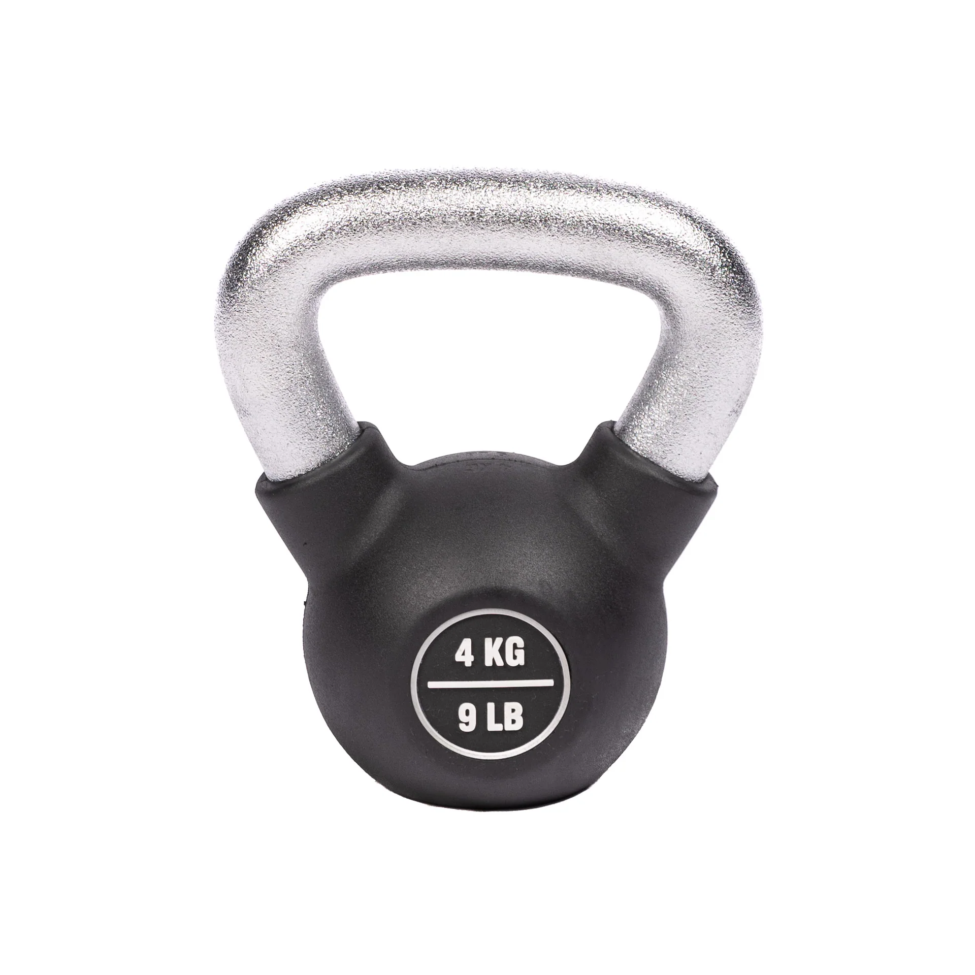 KETTLEBELL, RUBBER COATED - 4 KG/8.8 LB