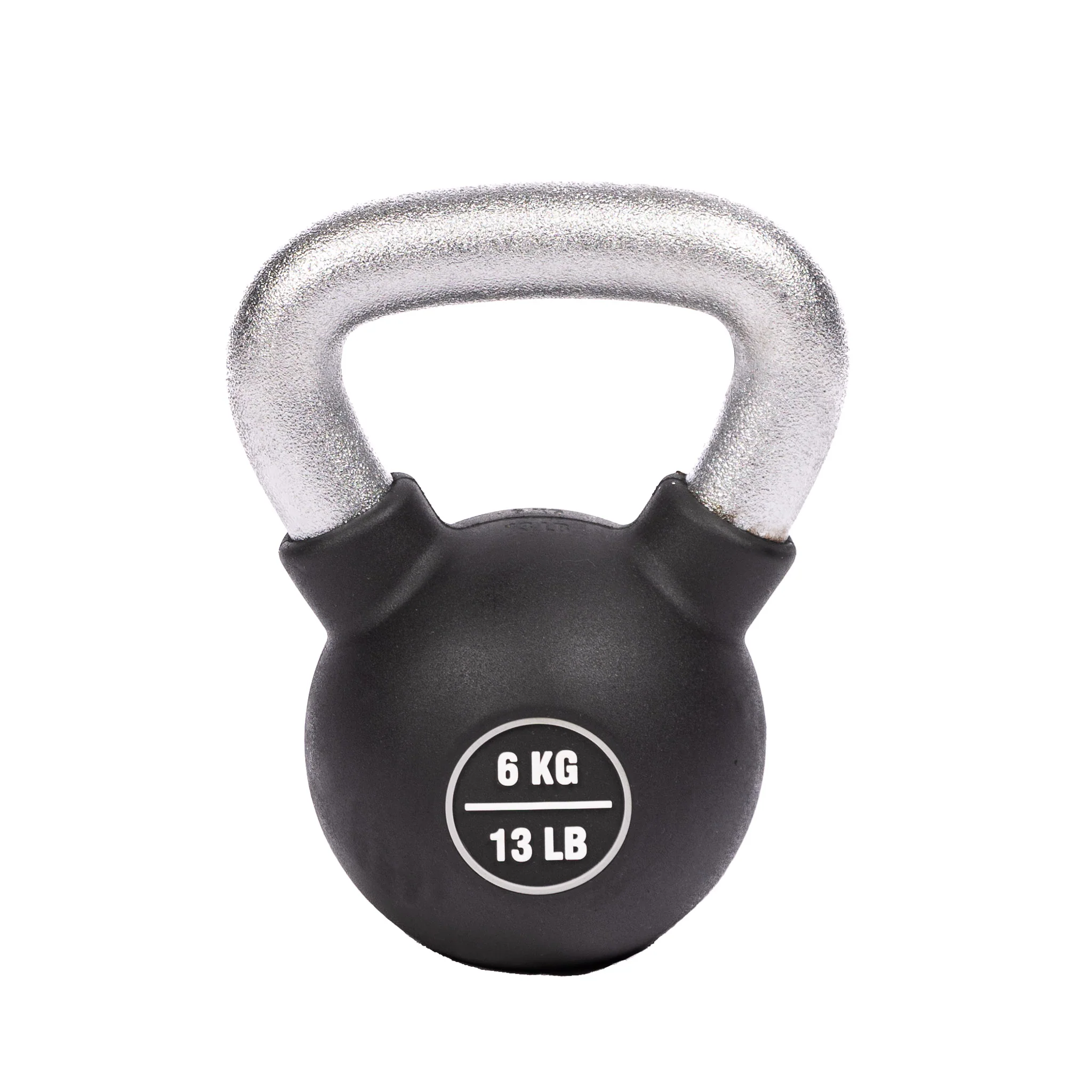 KETTLEBELL, RUBBER COATED - 6 KG/13.2 LB
