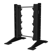 X-CREATE 2-SIDED CENTER 10 BARBELL RACK (SATIN BLACK)