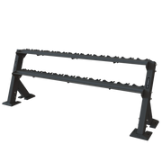 X-CREATE, 8 FT (2.4 M), 2 TIER, PRO STYLE DUMBBELL RACK  (SATIN BLACK)