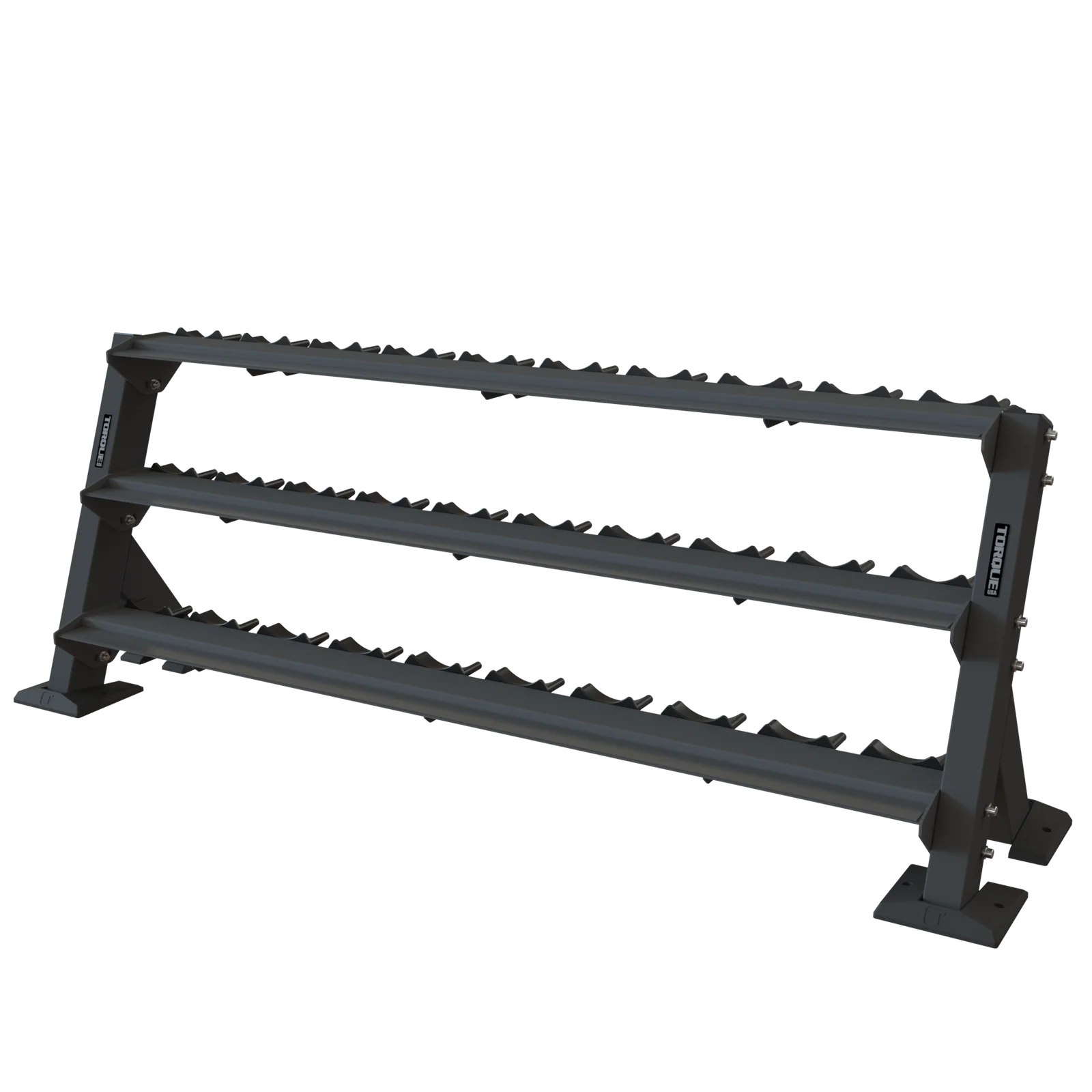 X-CREATE, 8 FT (2.4 M), 3 TIER, PRO STYLE DUMBBELL RACK  (SATIN BLACK)