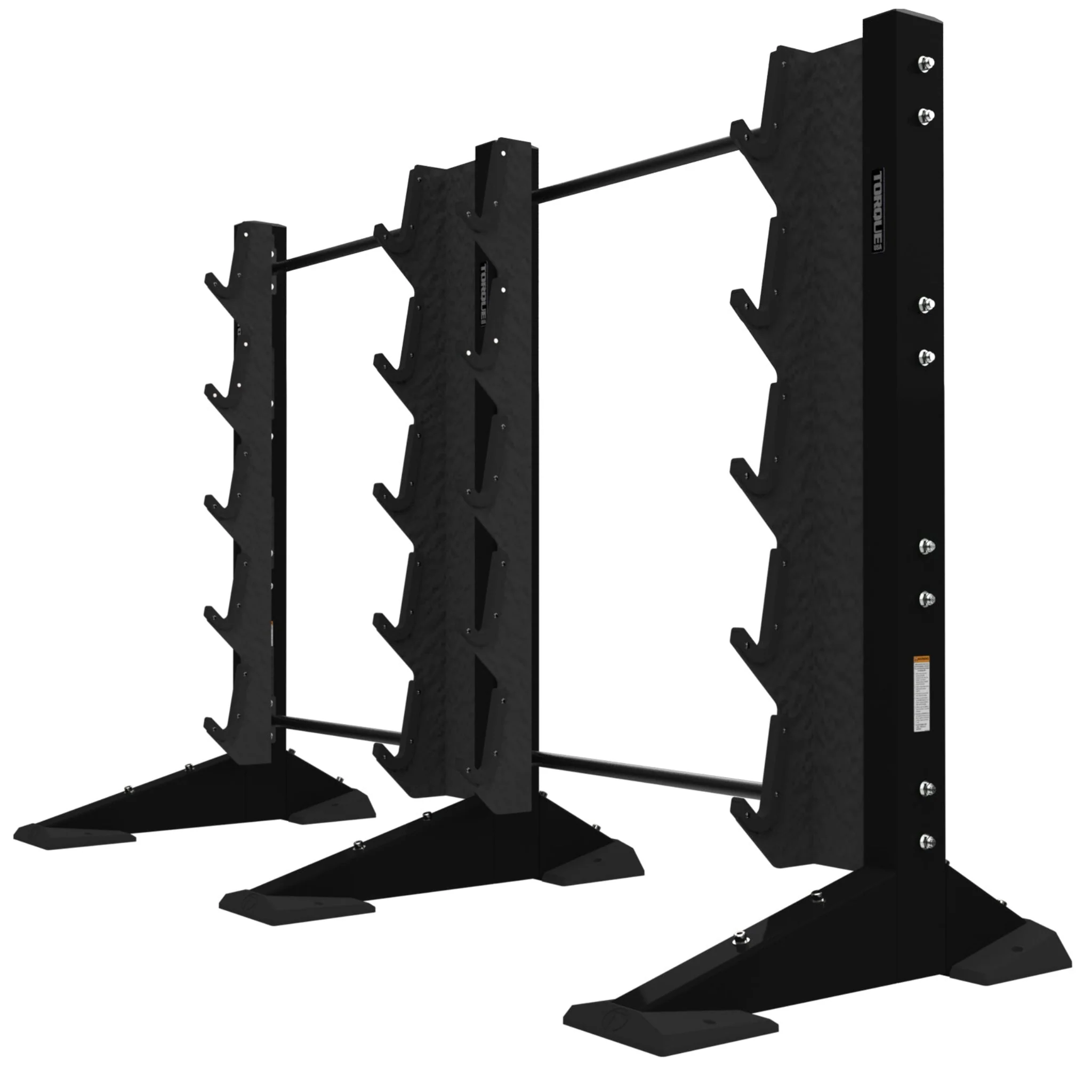 X-CREATE 2-MODULE WALL 10 BARBELL RACK (SATIN BLACK)