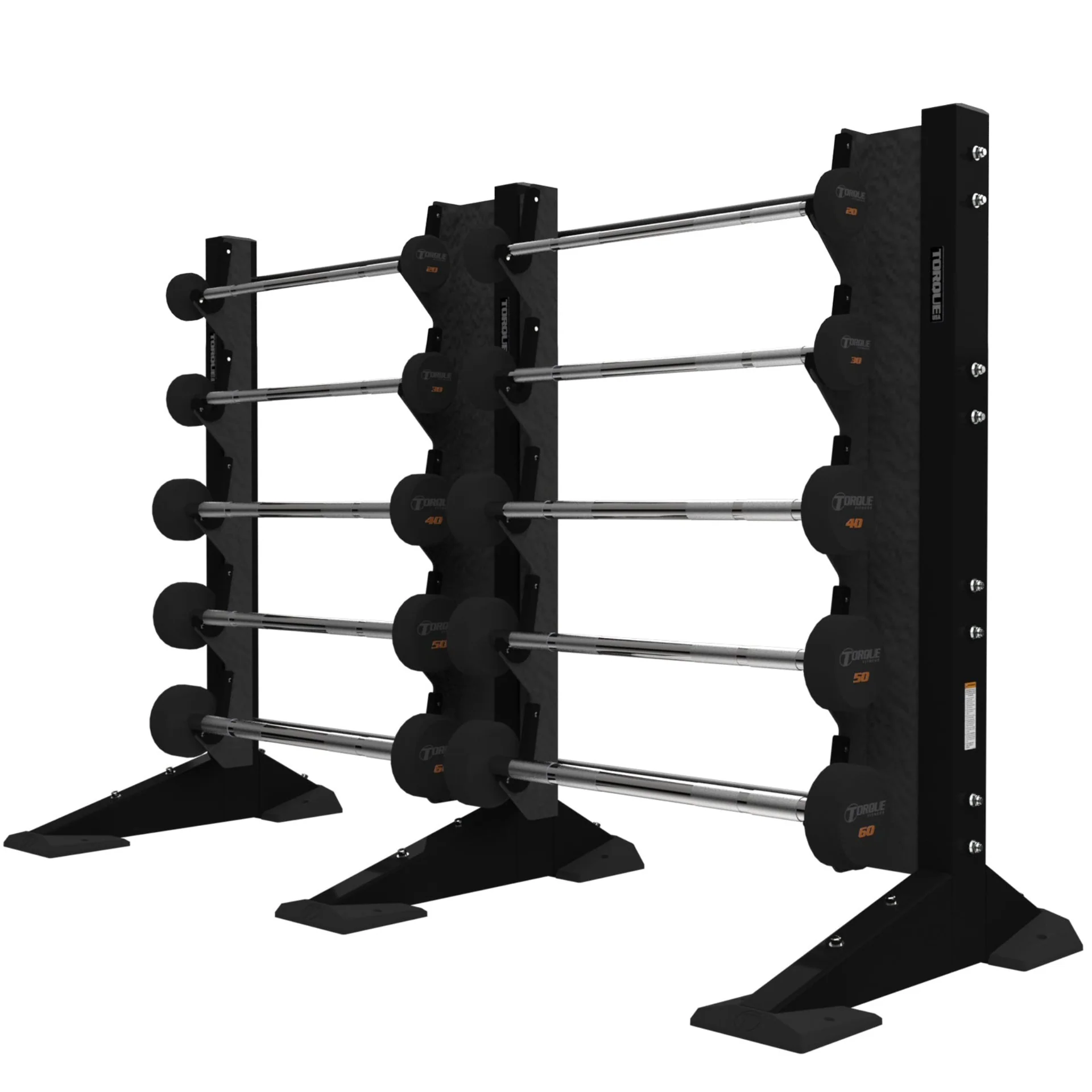 X-CREATE 2-MODULE WALL 10 BARBELL RACK (SATIN BLACK)