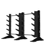 X-CREATE 2-MODULE WALL 20 BARBELL RACK (SATIN BLACK)