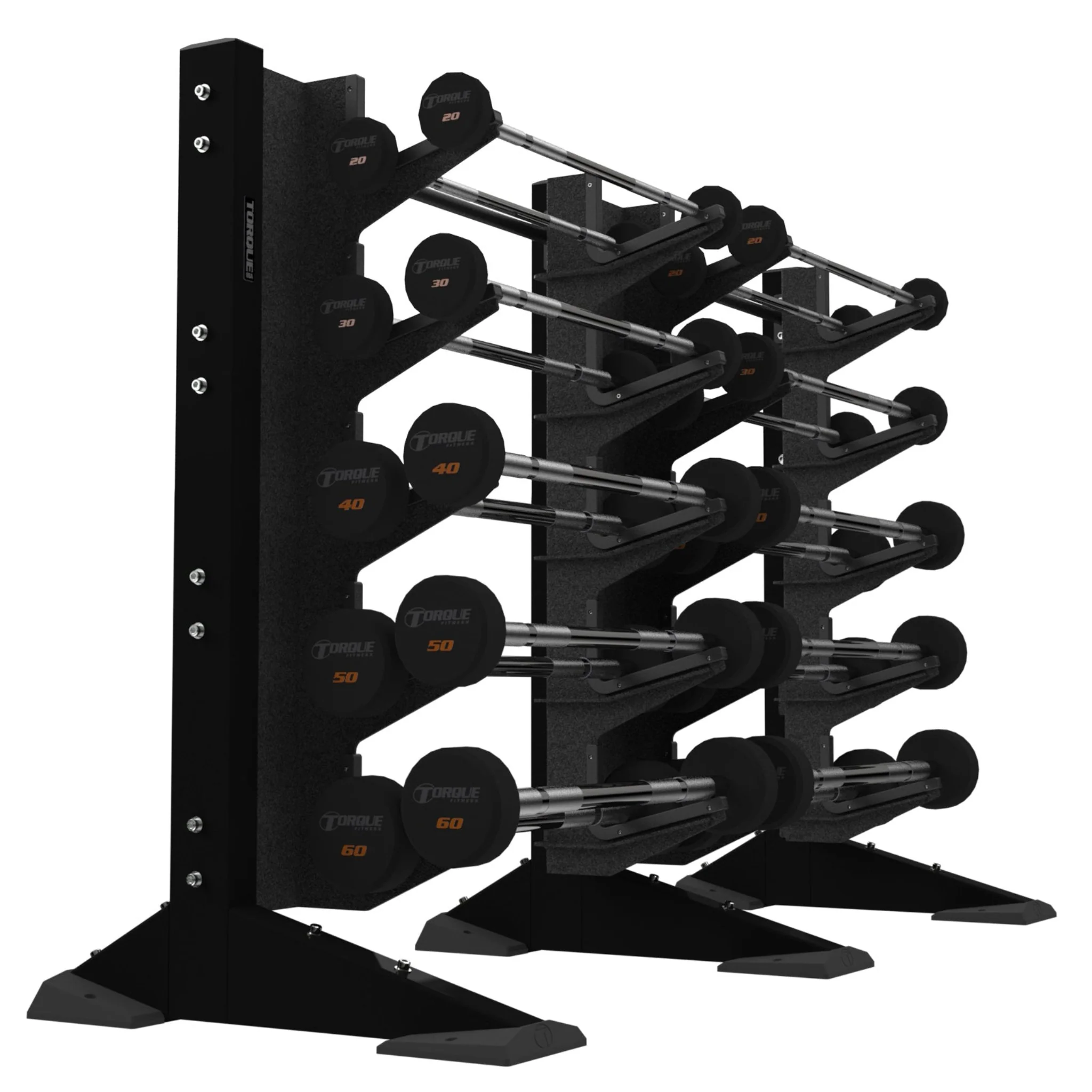 X-CREATE 2-MODULE WALL 20 BARBELL RACK (SATIN BLACK)