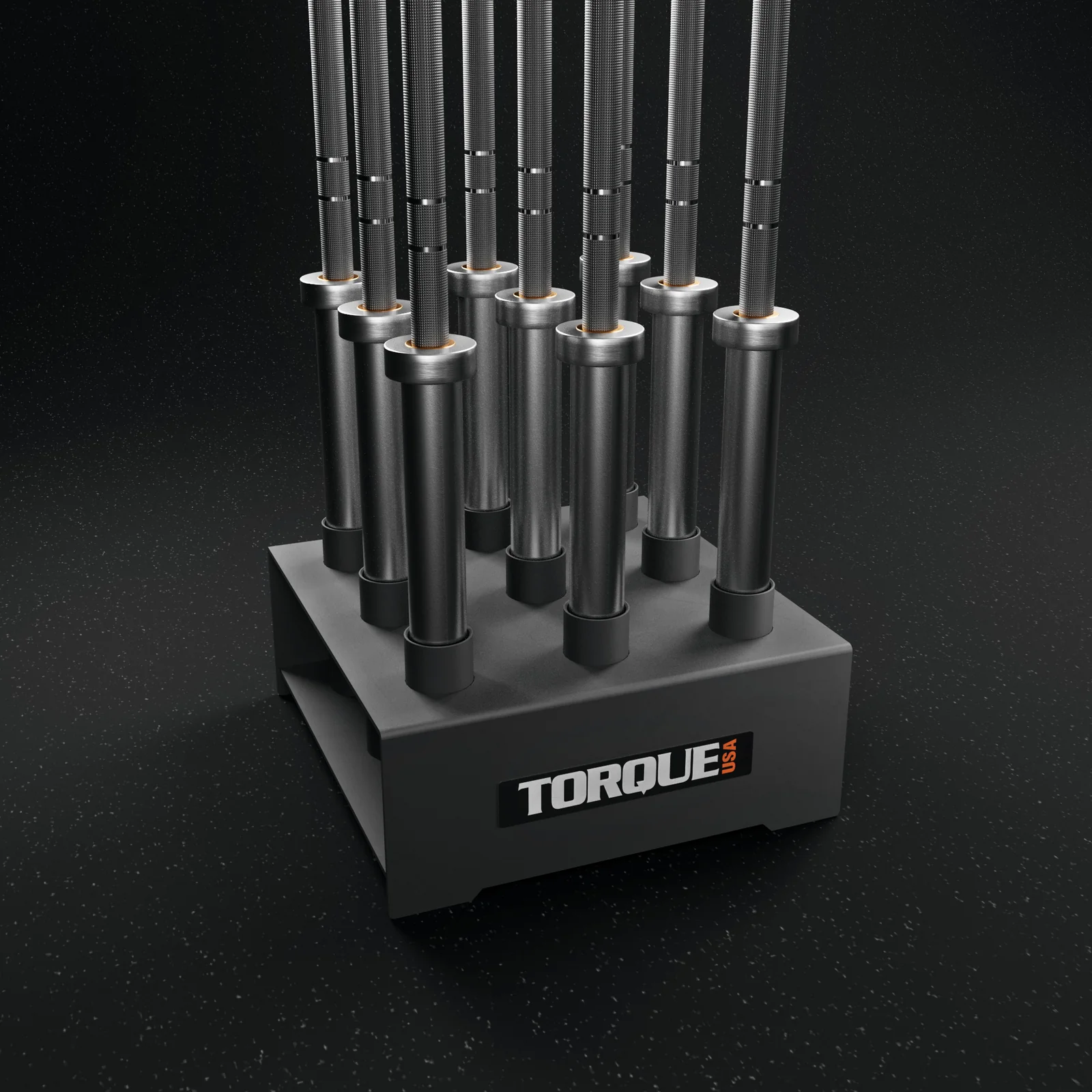 VERTICAL BAR STORAGE - 9 BARS (SATIN BLACK)