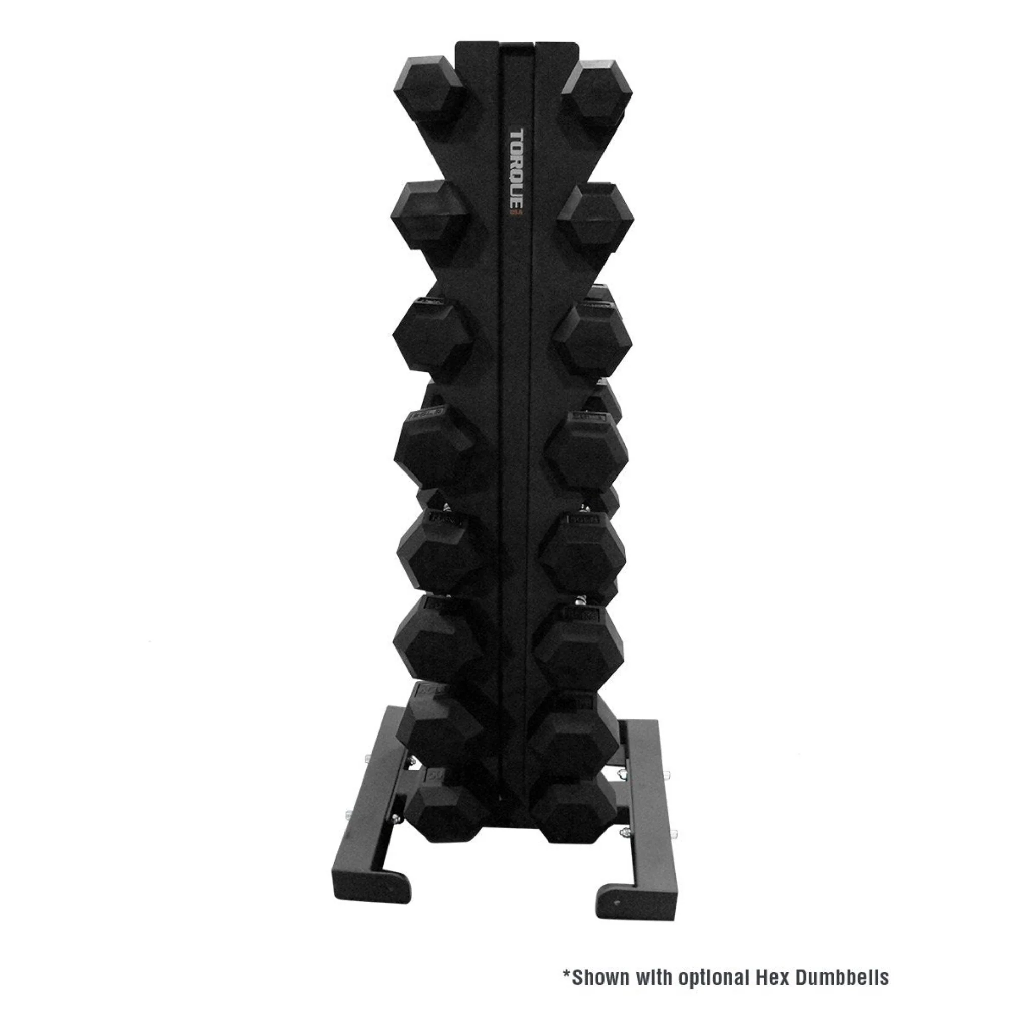 VERTICAL DUMBBELL RACK - 8 PAIR (HIGH WEAR BLACK)