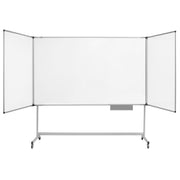 MV Industrial Mobile Maya Trio Whiteboard Lacquered Steel 80"x40"
