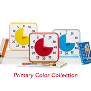 Time Timer® Original 8” - Learning Center Classroom Set (Set of 3) - Primary Color Collection