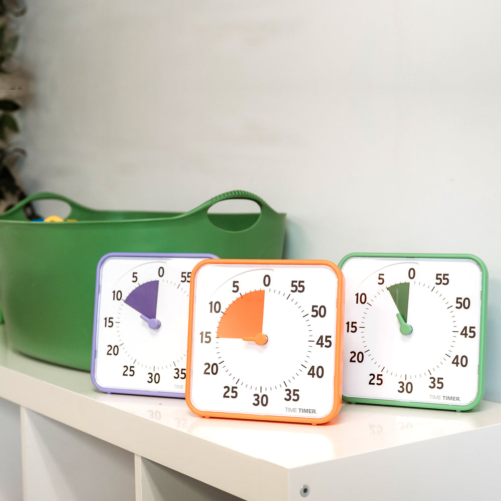 Time Timer® Original 8” - Learning Center Classroom Set (Set of 3) - Secondary Color Collection