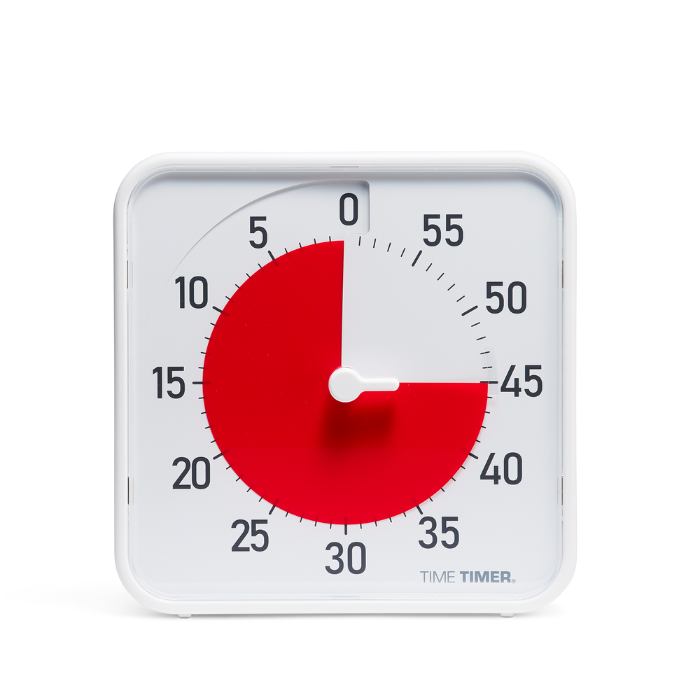 Time Timer® Original 8" (White with Red Disk)