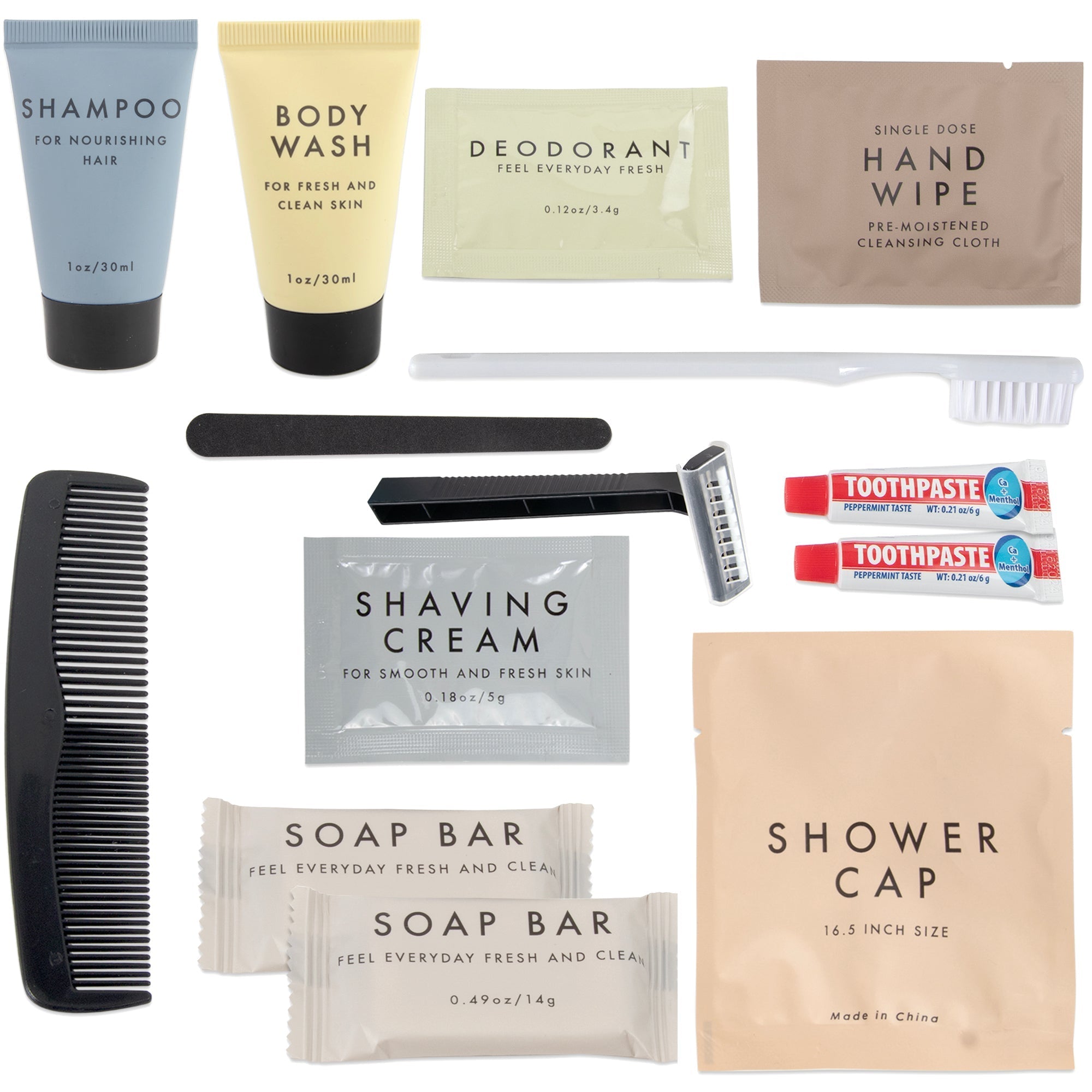 Classic 15 Piece Hygiene Kit - 50 in the Pack