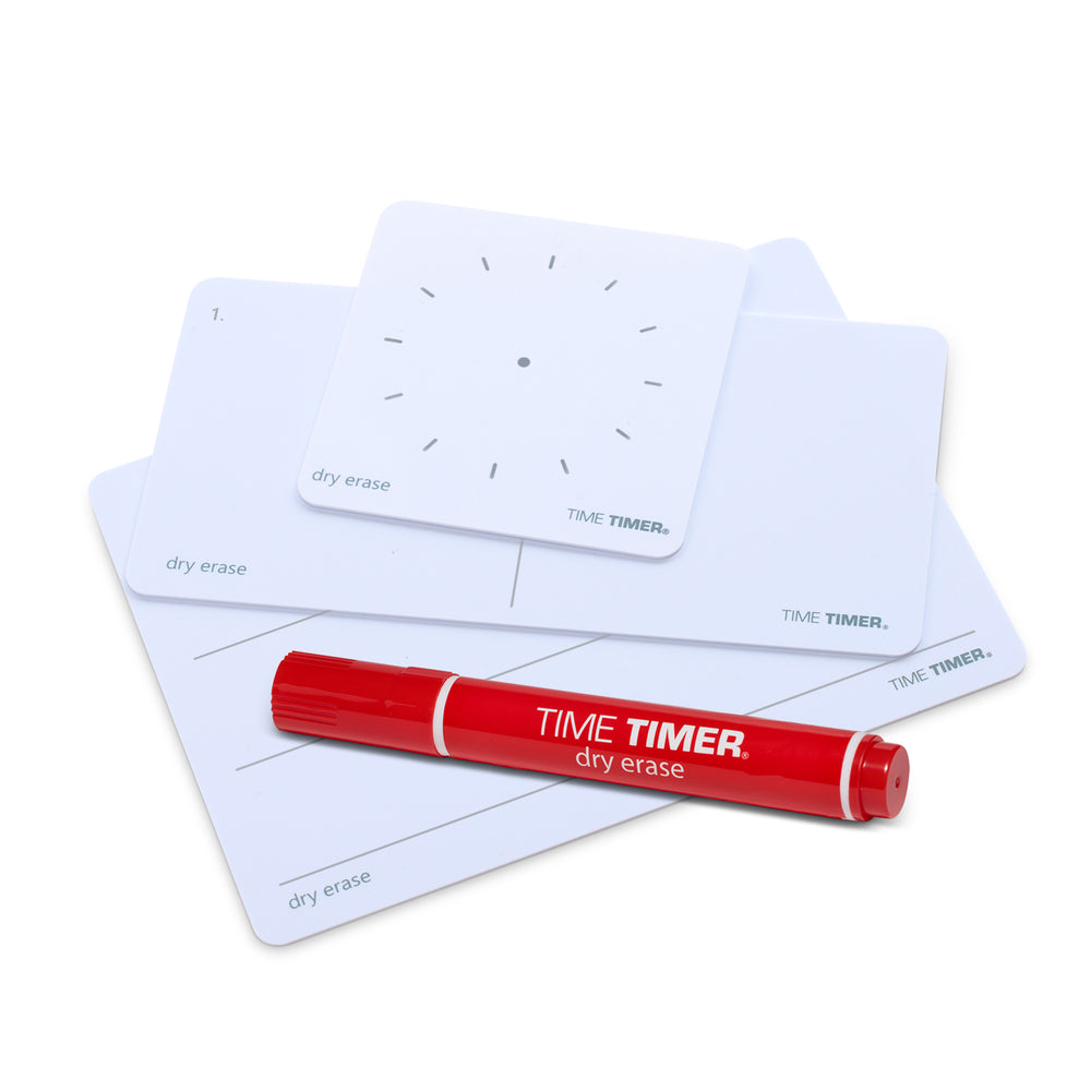 Time Timer® Dry Erase Activity Bundle (Set of 3 Cards with Dry Erase Marker)