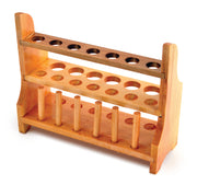 United Scientific® Wooden Test Tube Rack, 13-Tube