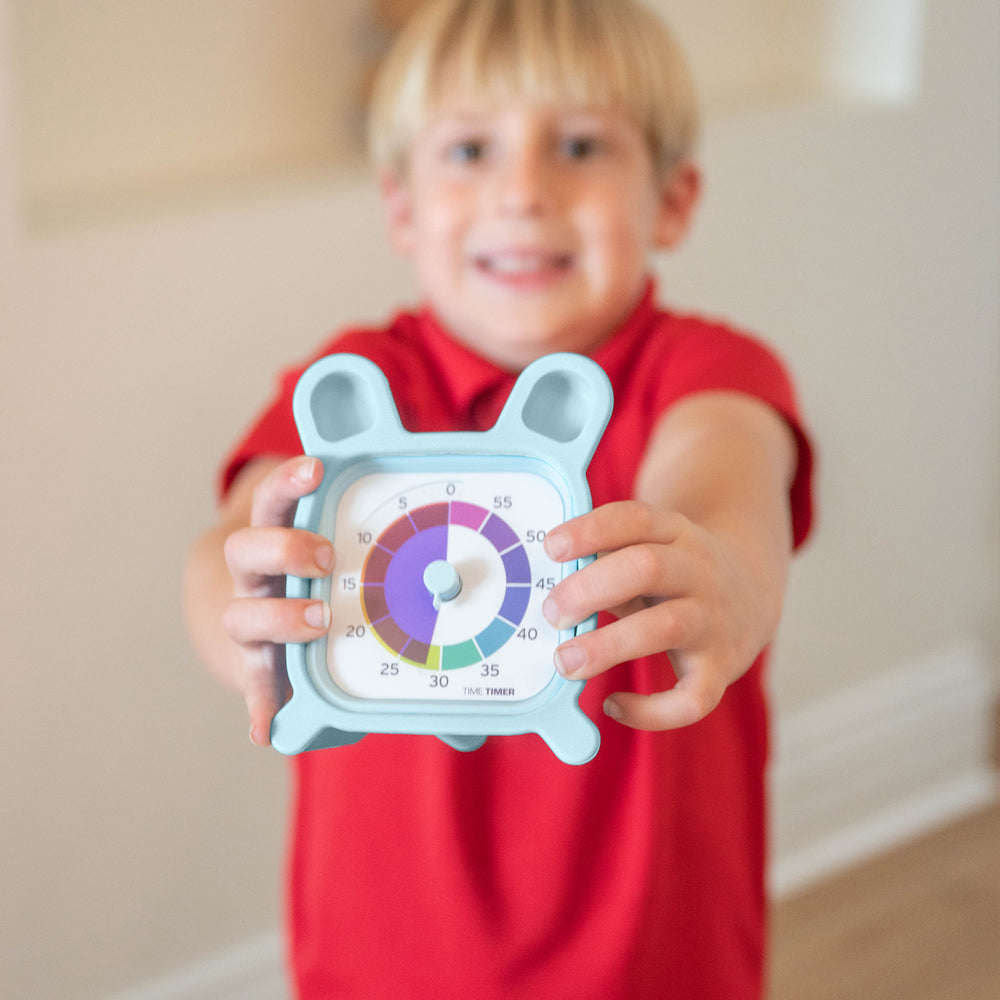Time Timer® MOD - Home Edition (Rainbow Wheel) with MOD Accessory (Protect Bunny Case)