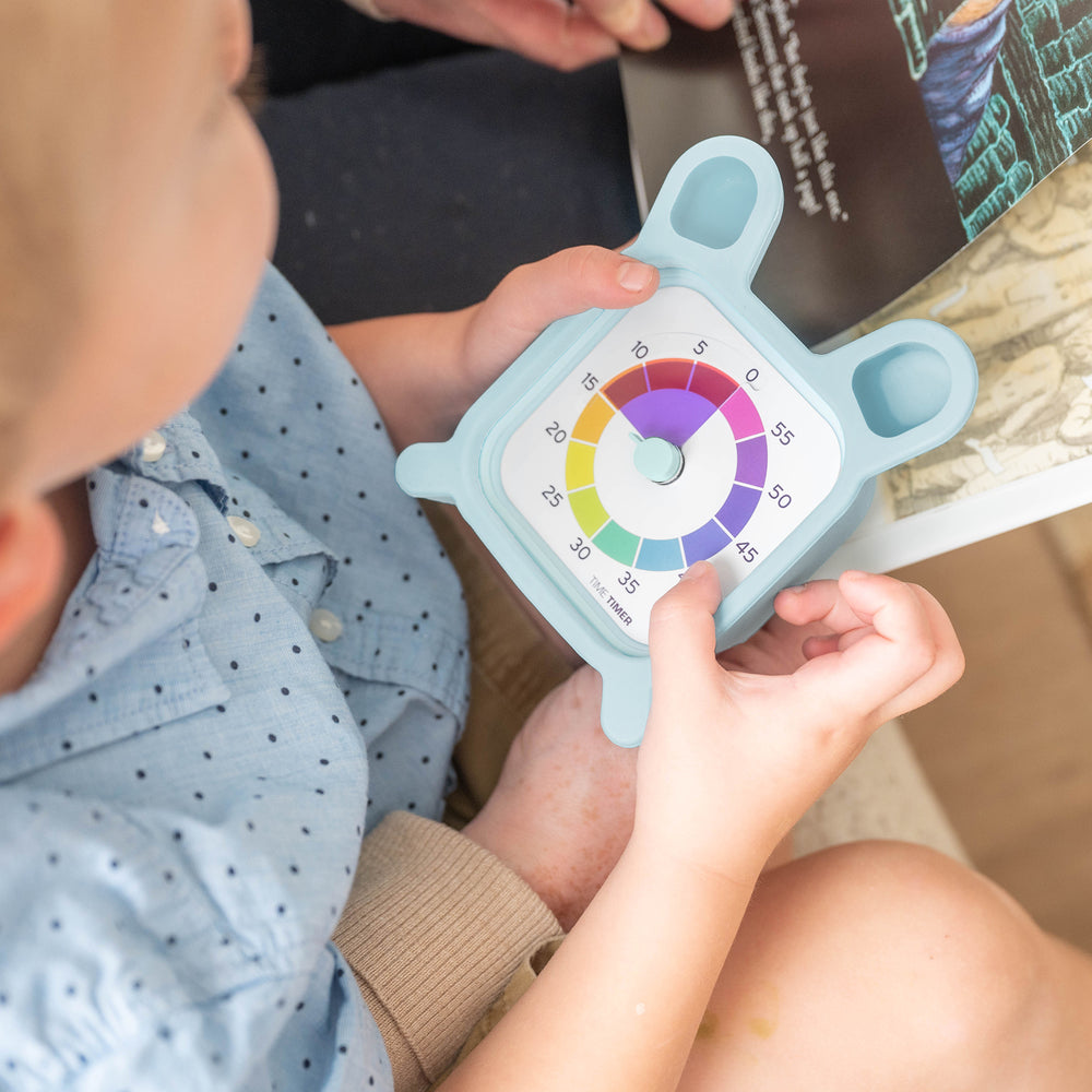 Time Timer® MOD - Home Edition (Rainbow Wheel) with MOD Accessory (Protect Bunny Case)
