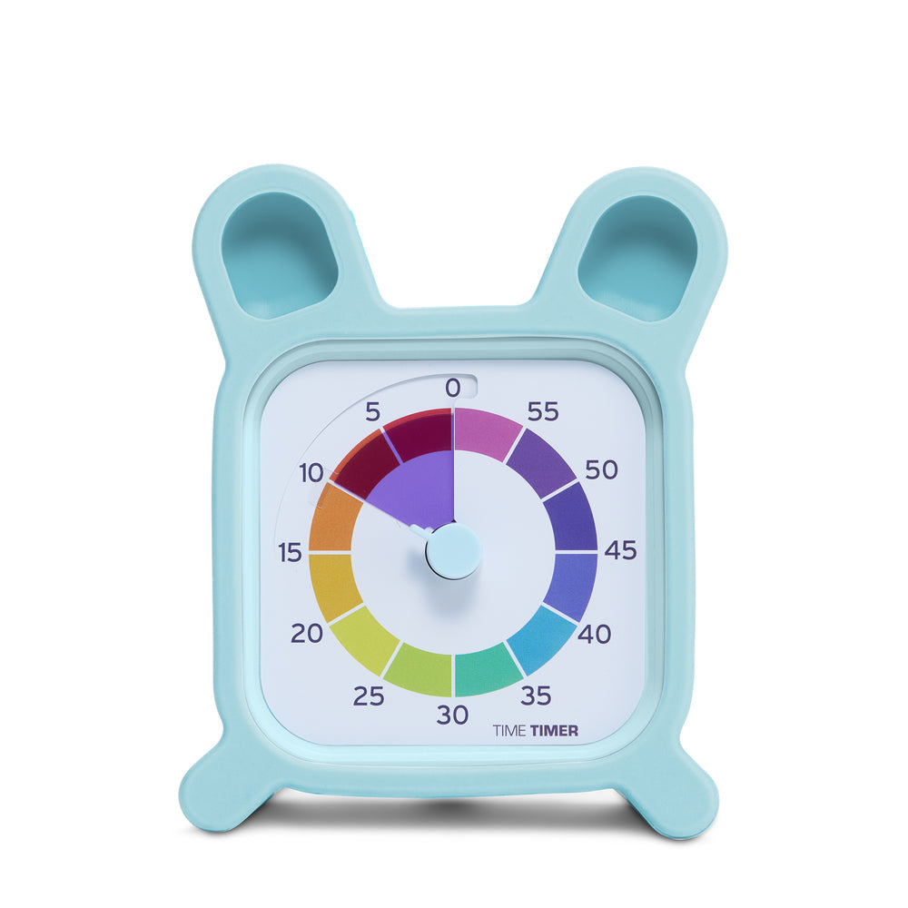 Time Timer® MOD - Home Edition (Rainbow Wheel) with MOD Accessory (Protect Bunny Case)