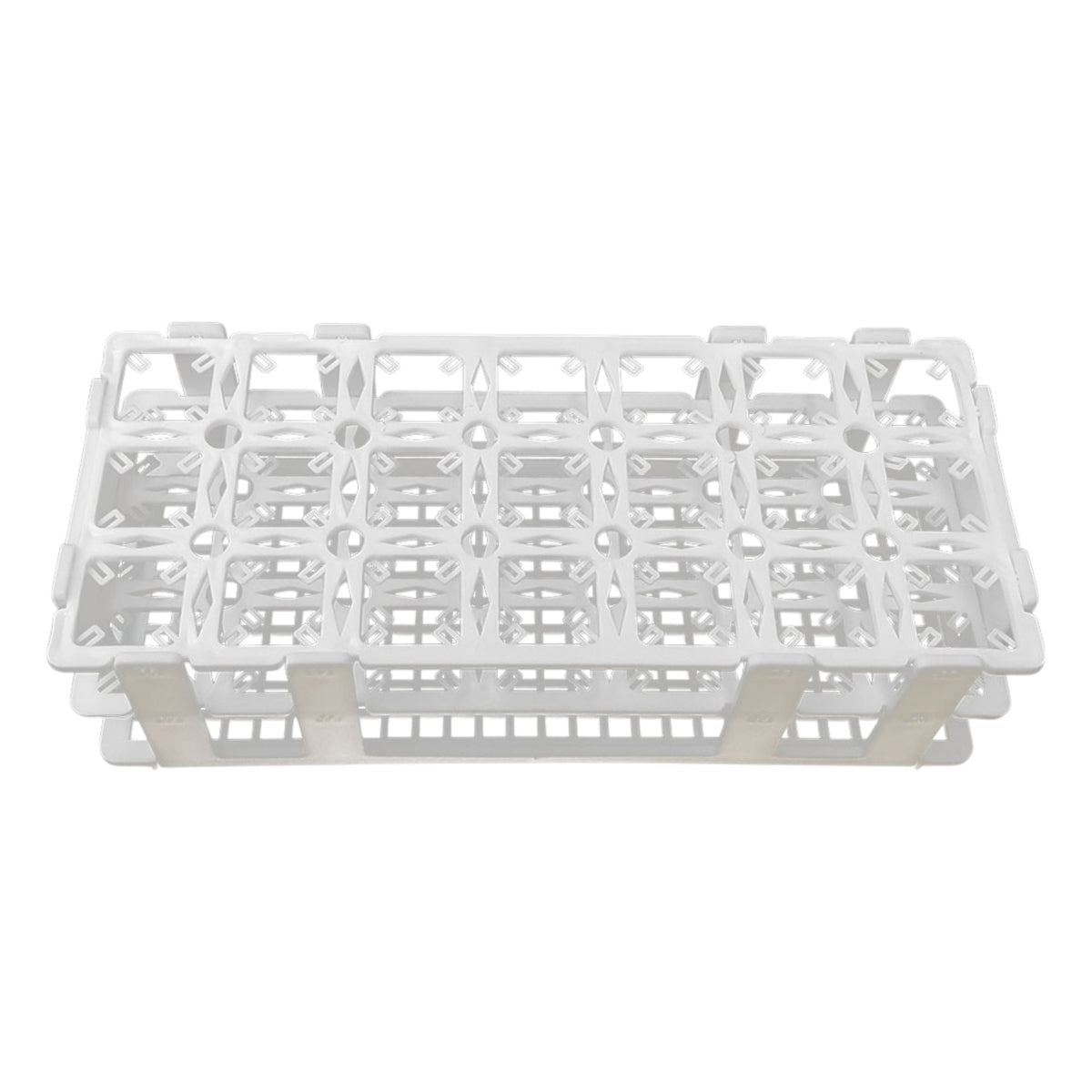 Test Tube Rack, 21-Hole Rack for Up to 20mm Tubes, Pack of 10