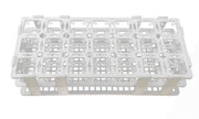 Test Tube Rack 20mm tubes 21 places White PP