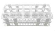 Test Tube Rack 25mm tubes 21 places White PP