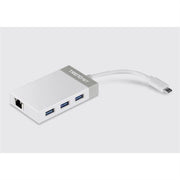 TRENDnet TUC-ETGH3 USB-C to Gigabit Ethernet Adapter + USB Hub