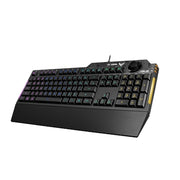 ASUS - TUF K1 Gaming Keyboard - RGB, Detachable Wrist Rest, Spill-Resistant - Black