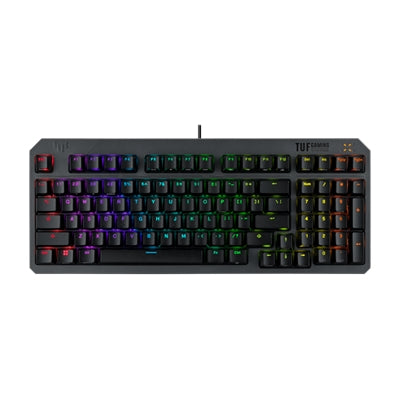 ASUS TUF Gaming K3 Gen II Keyboard - Compact 97-key Layout, Optical-mechanical RGB Blue (Clicky) Switches, Detachable Top Plate, and Aura Sync