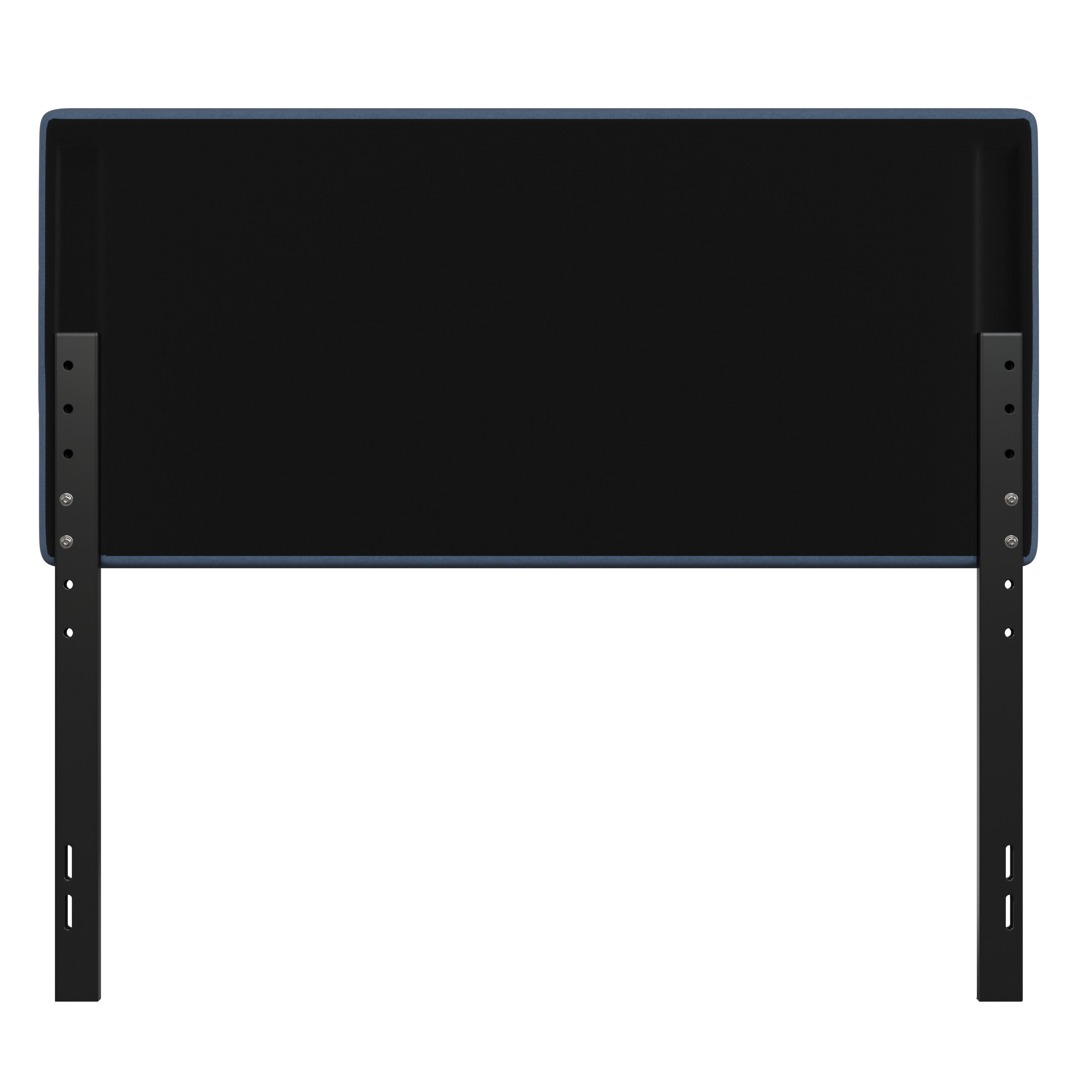 Paxton Full Channel Stitched Fabric Upholstered Headboard, Adjustable Height from 44.5" to 57.25" - Blue