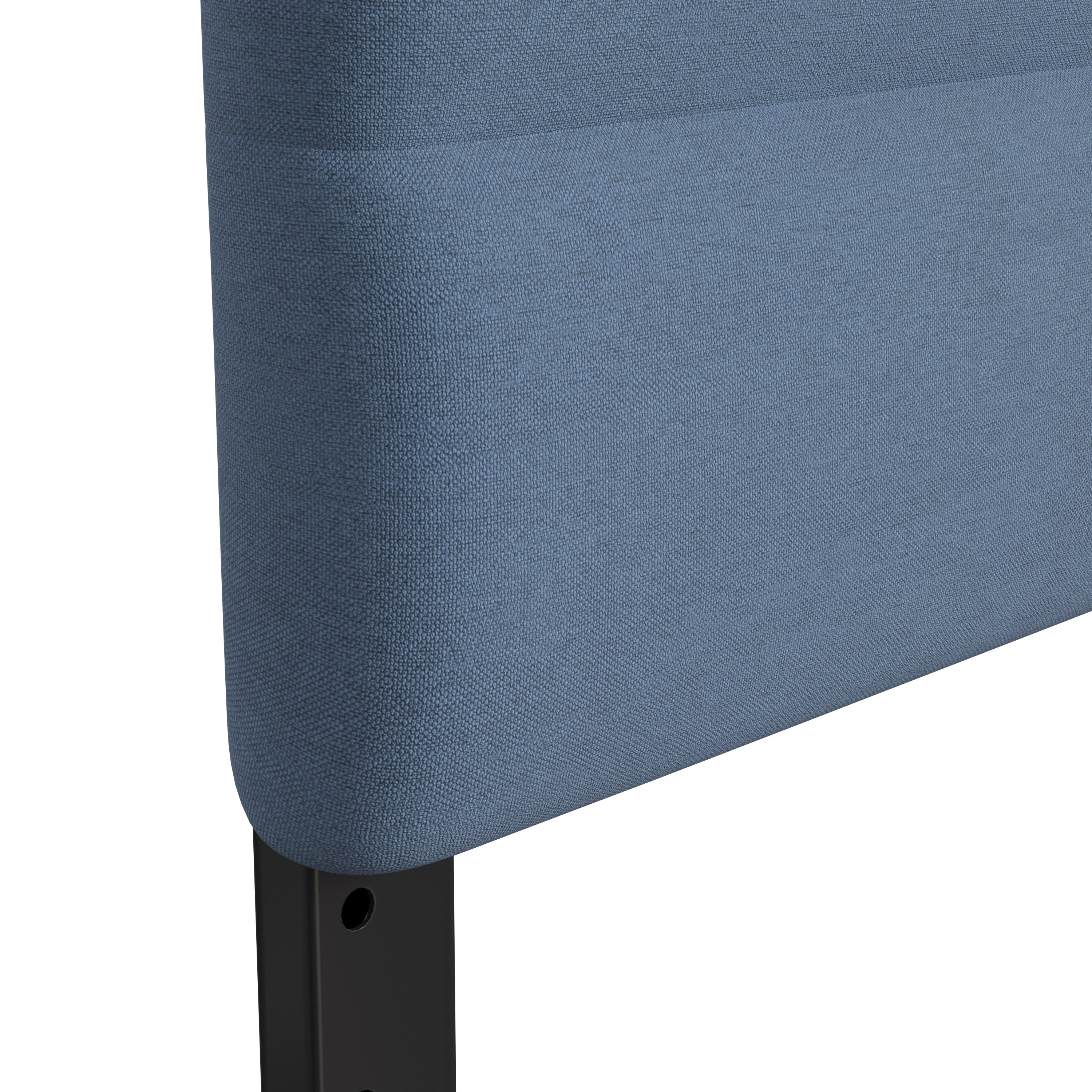 Paxton Full Channel Stitched Fabric Upholstered Headboard, Adjustable Height from 44.5" to 57.25" - Blue