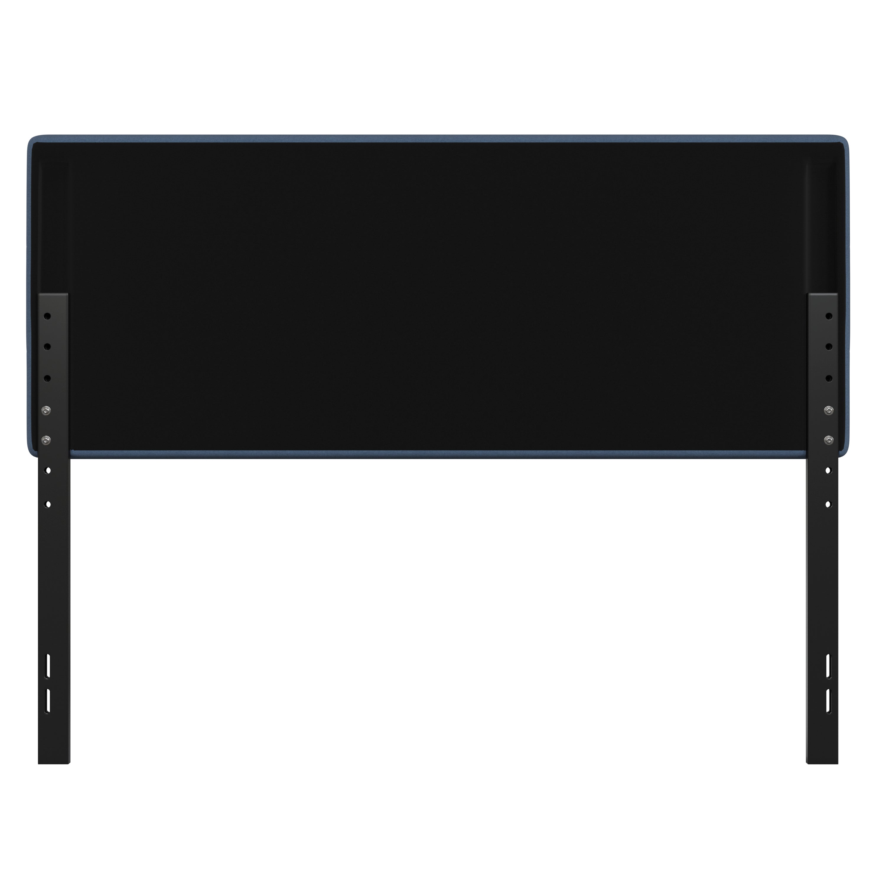 Paxton Queen Channel Stitched Fabric Upholstered Headboard, Adjustable Height from 44.5" to 57.25" - Blue