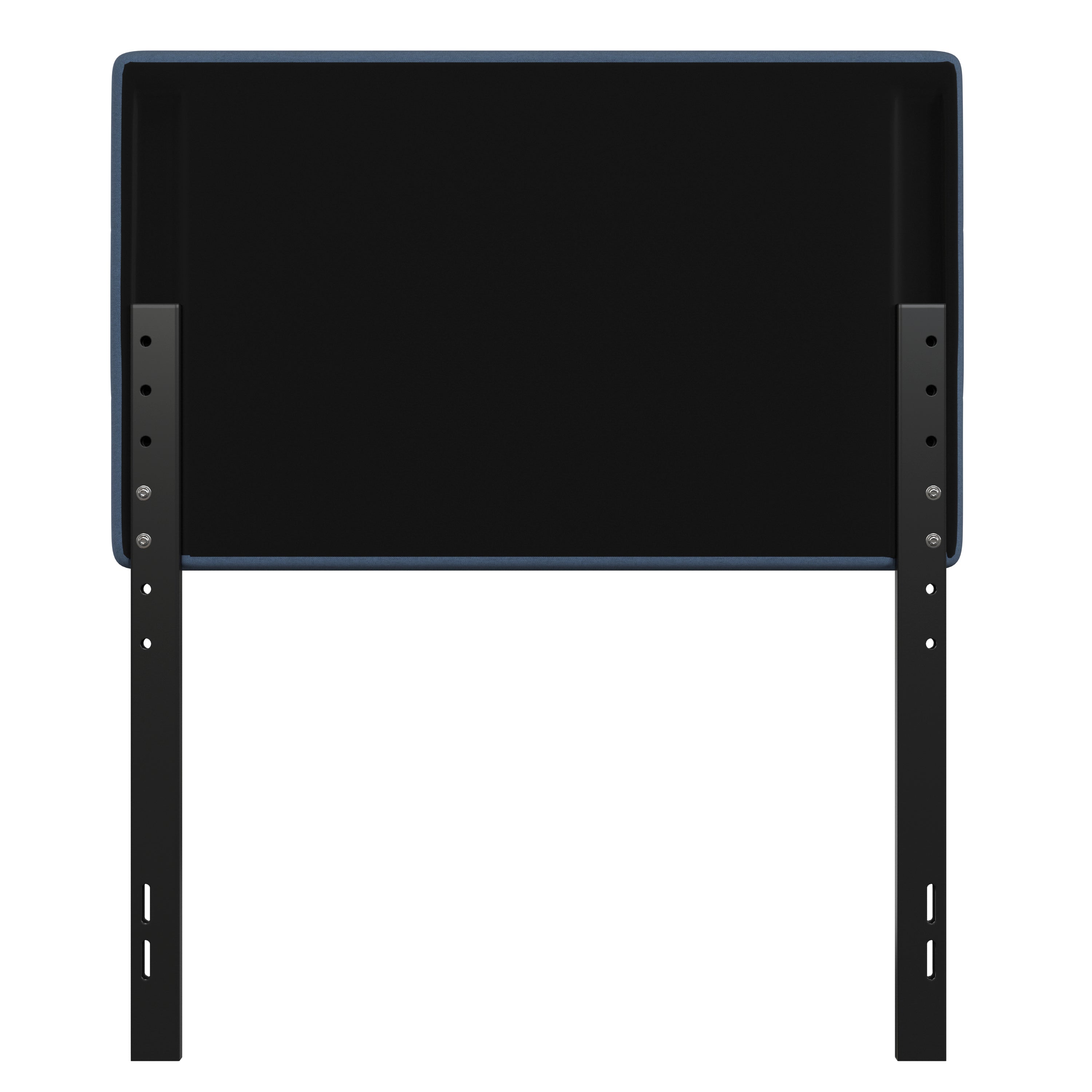 Paxton Twin Channel Stitched Fabric Upholstered Headboard, Adjustable Height from 44.5" to 57.25" - Blue