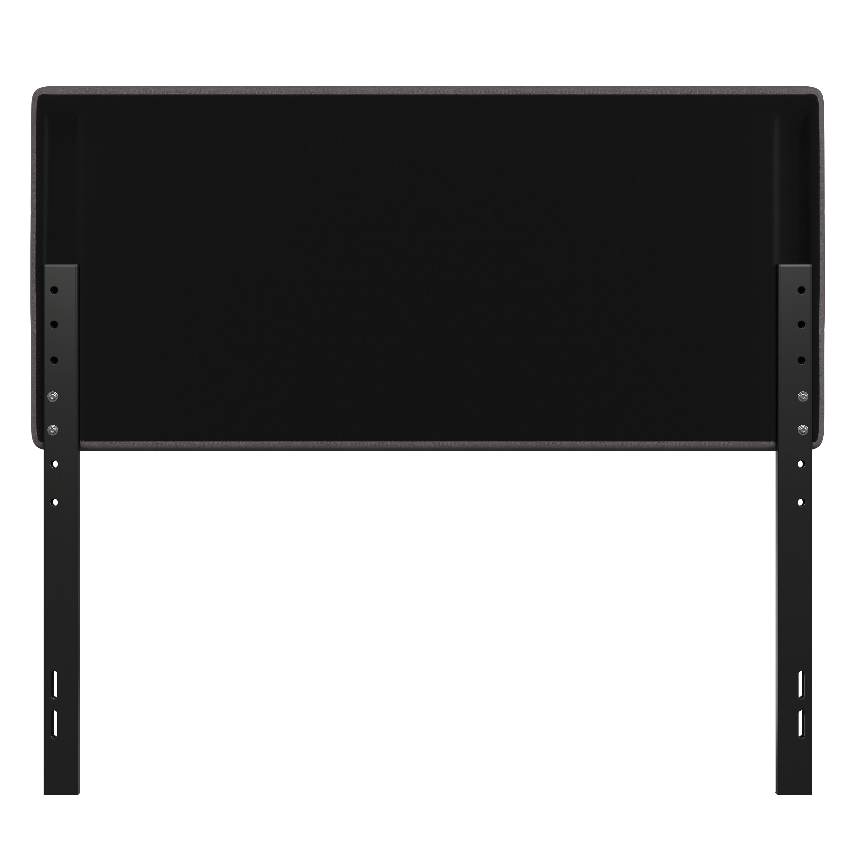 Paxton Full Channel Stitched Fabric Upholstered Headboard, Adjustable Height from 44.5" to 57.25" - Gray
