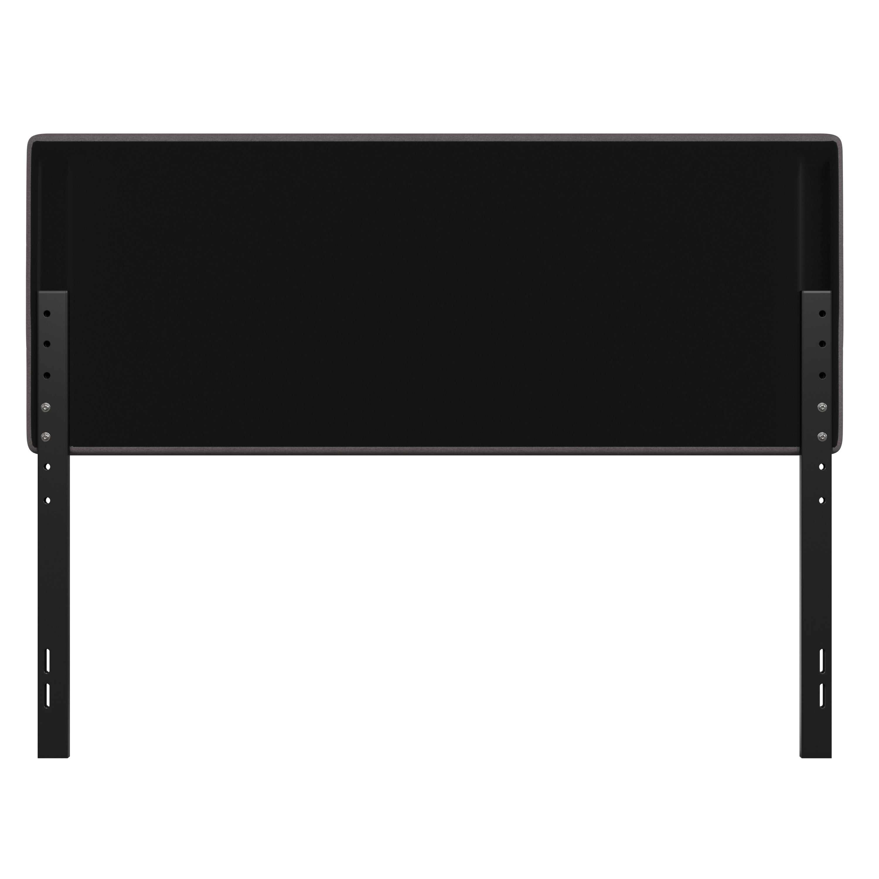 Paxton Queen Channel Stitched Fabric Upholstered Headboard, Adjustable Height from 44.5" to 57.25" - Gray