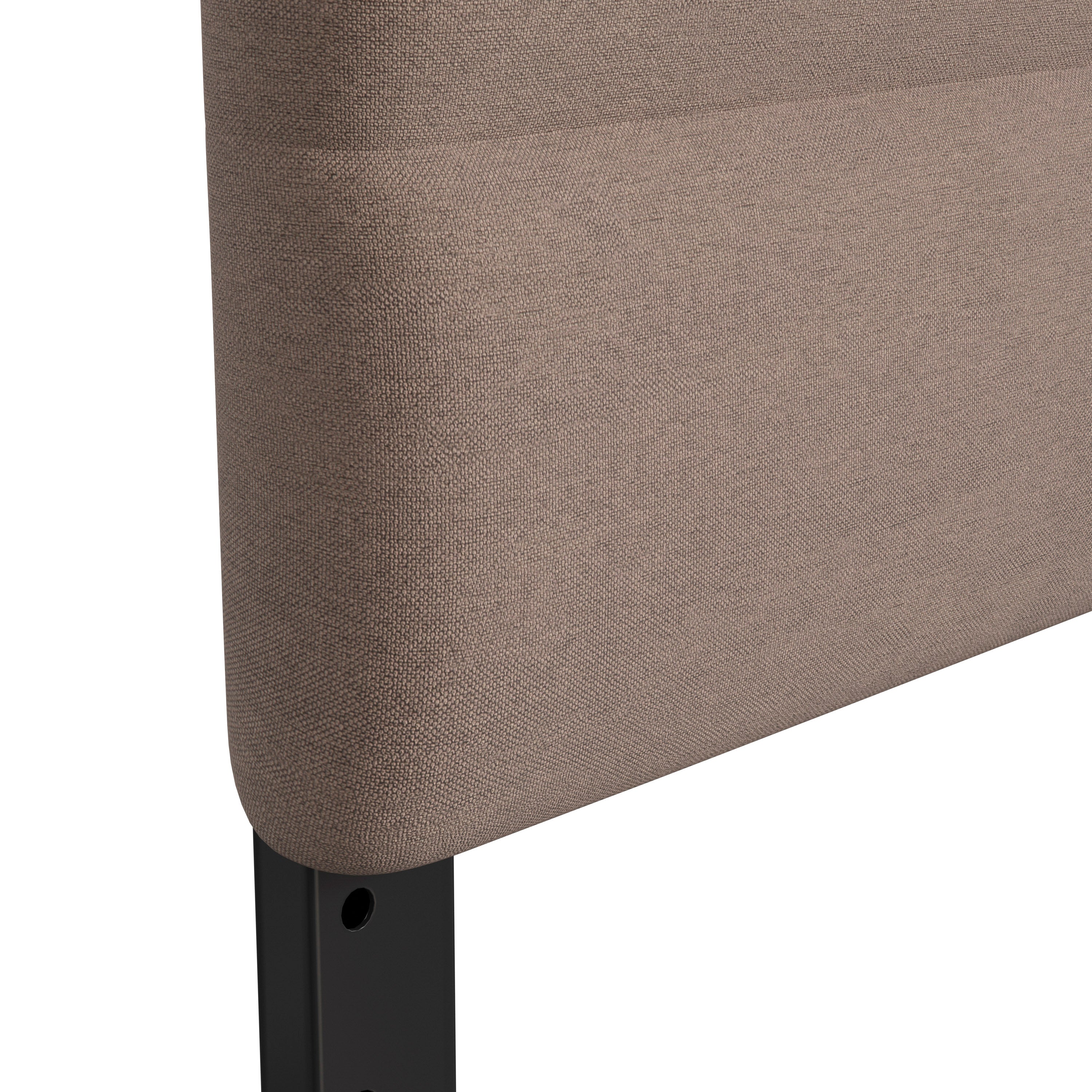 Paxton Full Channel Stitched Fabric Upholstered Headboard, Adjustable Height from 44.5" to 57.25" - Taupe